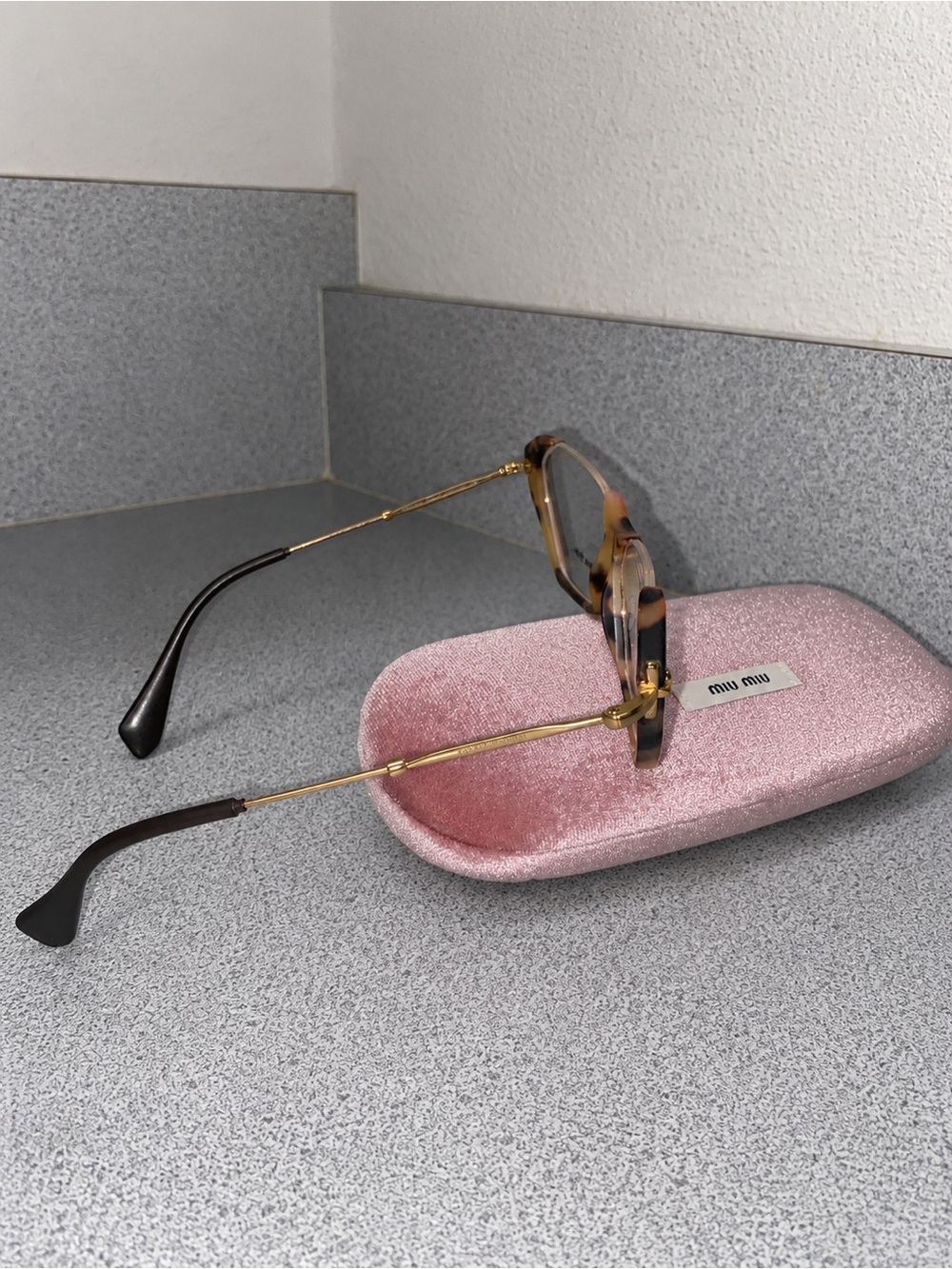 Miu Miu VMU04O Cat-Eye Havana Glasses 52-17-101 NWOT - Picture 9 of 11